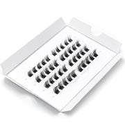 Lola's Lashes Sunday Salon Mixed Length DIY Clusters - Fluffy Russian (Angled Lash Tray Shot)